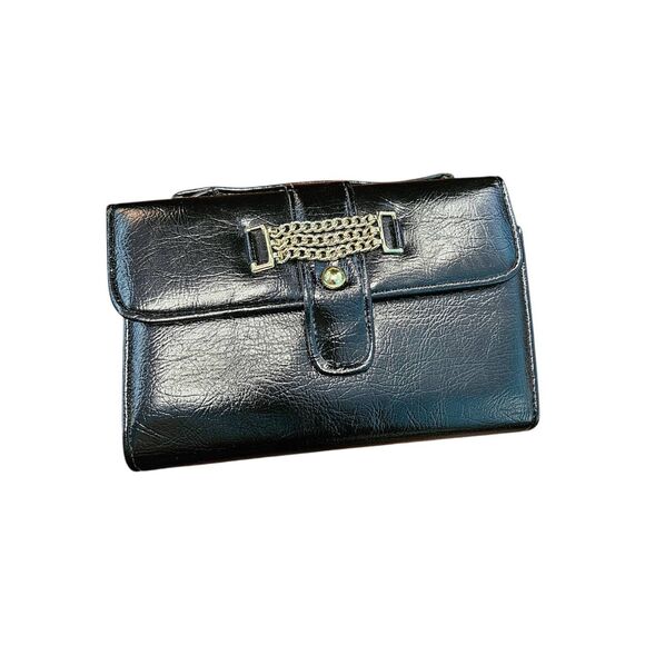 No Brand Handbags - Black Tri Fold Pocket Book NEW wallet